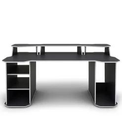 Wohnen Gaming-Computertisch in Anthrazit mit Weiß - Couras