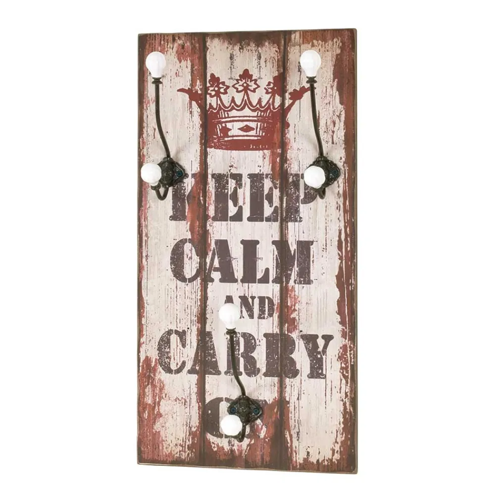 Wohnen Vintage Möbel|Shabby Chic Möbel*Garderobe Cora I mit Spruch