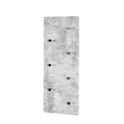 Wohnen Garderobe in Beton Optik Vessina mit 7 Knopf Haken
