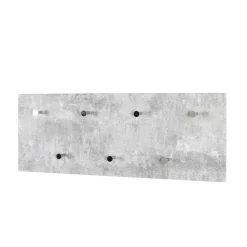 Wohnen Garderobe in Beton Optik Vessina mit 7 Knopf Haken