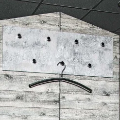 Wohnen Garderobe in Beton Optik Vessina mit 7 Knopf Haken
