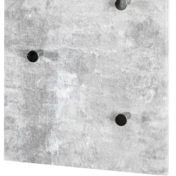 Wohnen Garderobe in Beton Optik Vessina mit 7 Knopf Haken