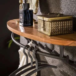 Wohnen Loft Möbel|Industrial Möbel*Garderobe mit 16 Haken und Stange - Drucana