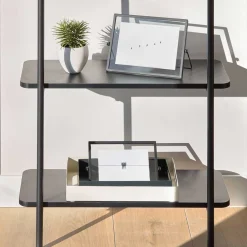 Wohnen Schwarze Möbel|Loft Möbel*Garderobe mit Schuhablage für die Wandmontage - Lakrym