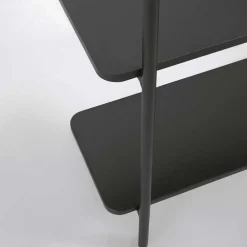 Wohnen Schwarze Möbel|Loft Möbel*Garderobe mit Schuhablage für die Wandmontage - Lakrym