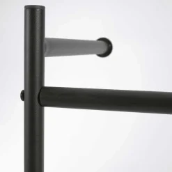 Wohnen Schwarze Möbel|Loft Möbel*Garderobe mit Schuhablage für die Wandmontage - Lakrym