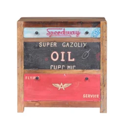 Wohnen Vintage Möbel|Diele Komplett*Garderoben Kombination Creek im Vintage Look (sechsteilig)