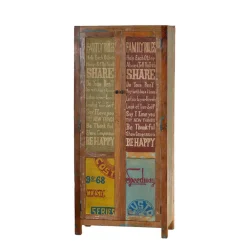 Wohnen Vintage Möbel|Diele Komplett*Garderoben Kombination Creek im Vintage Look (sechsteilig)