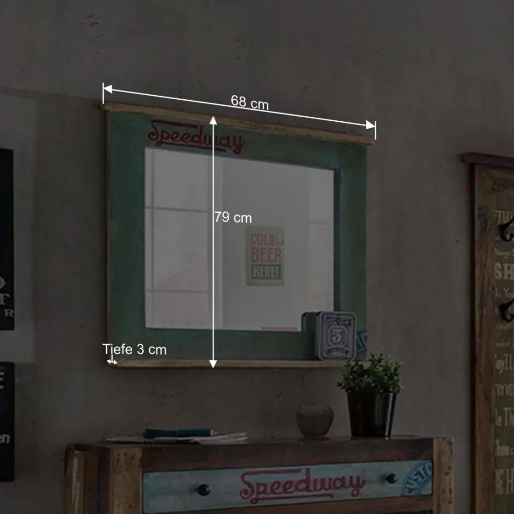 Wohnen Vintage Möbel|Diele Komplett*Garderoben Kombination Creek im Vintage Look (sechsteilig)