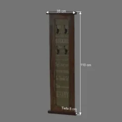 Wohnen Vintage Möbel|Diele Komplett*Garderoben Kombination Creek im Vintage Look (sechsteilig)