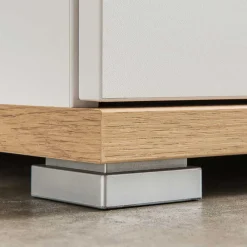 Wohnen Garderoben Set in Weiß & Eiche - Vicanossa (dreiteilig)