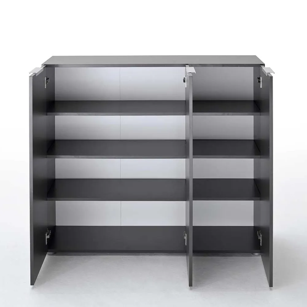 Wohnen Garderoben Sideboard Masculino in Anthrazit