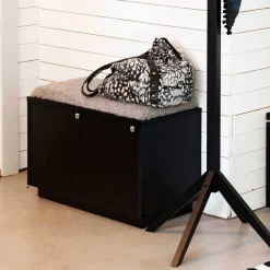 Wohnen Schuhschränke|Garderobenbänke*Garderobenbank Geskan in Schwarz