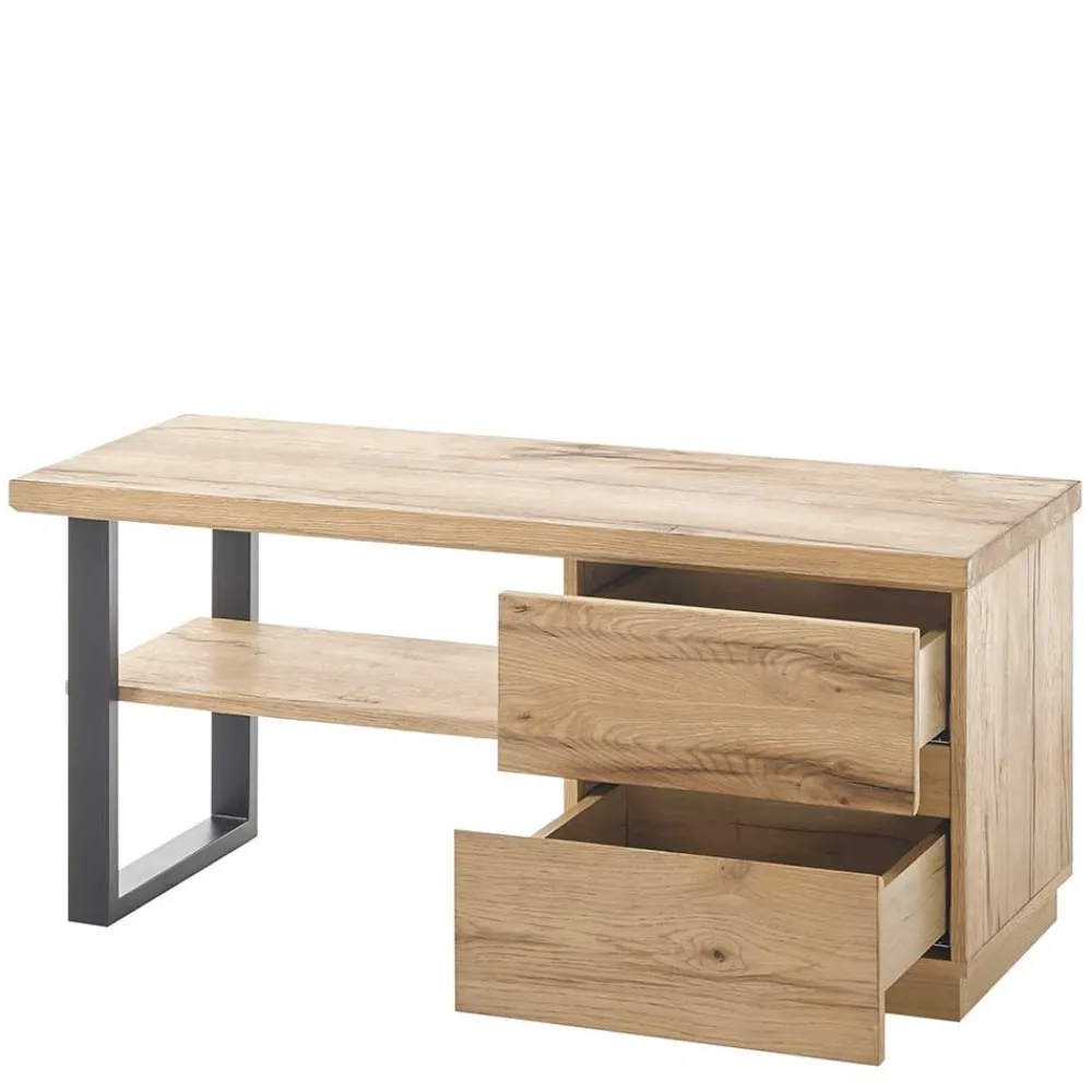 Wohnen Garderobenbank mit Schuhablage & zwei Schubladen - Elbow