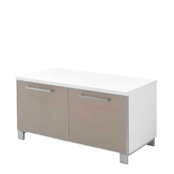 Wohnen Garderobenbank Srocca in Taupe Glas