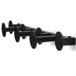 Wohnen Garderoben-Hakenleiste in Schwarz - Mia