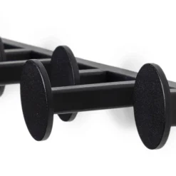 Wohnen Garderoben-Hakenleiste in Schwarz - Mia