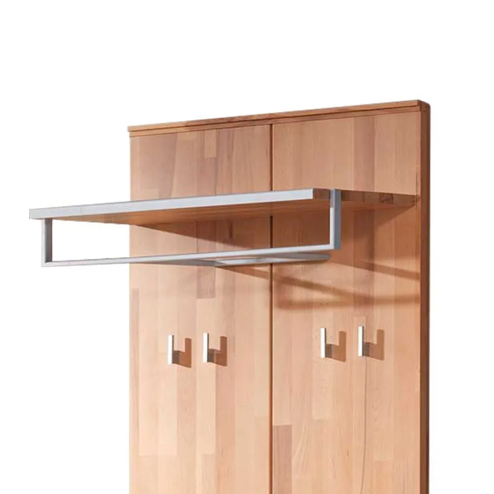 Wohnen Glasmöbel|Diele Komplett*Garderobenmöbel Coestra aus Kernbuche (zweiteilig)