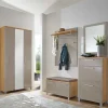 Wohnen Garderobenmöbel Set Diecca in Taupe Glas beschichtet (fünfteilig)