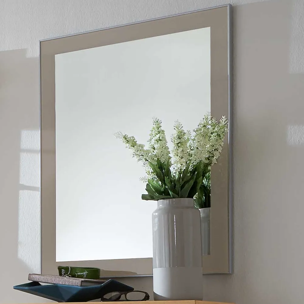 Wohnen Garderobenmöbel Set Diecca in Taupe Glas beschichtet (fünfteilig)