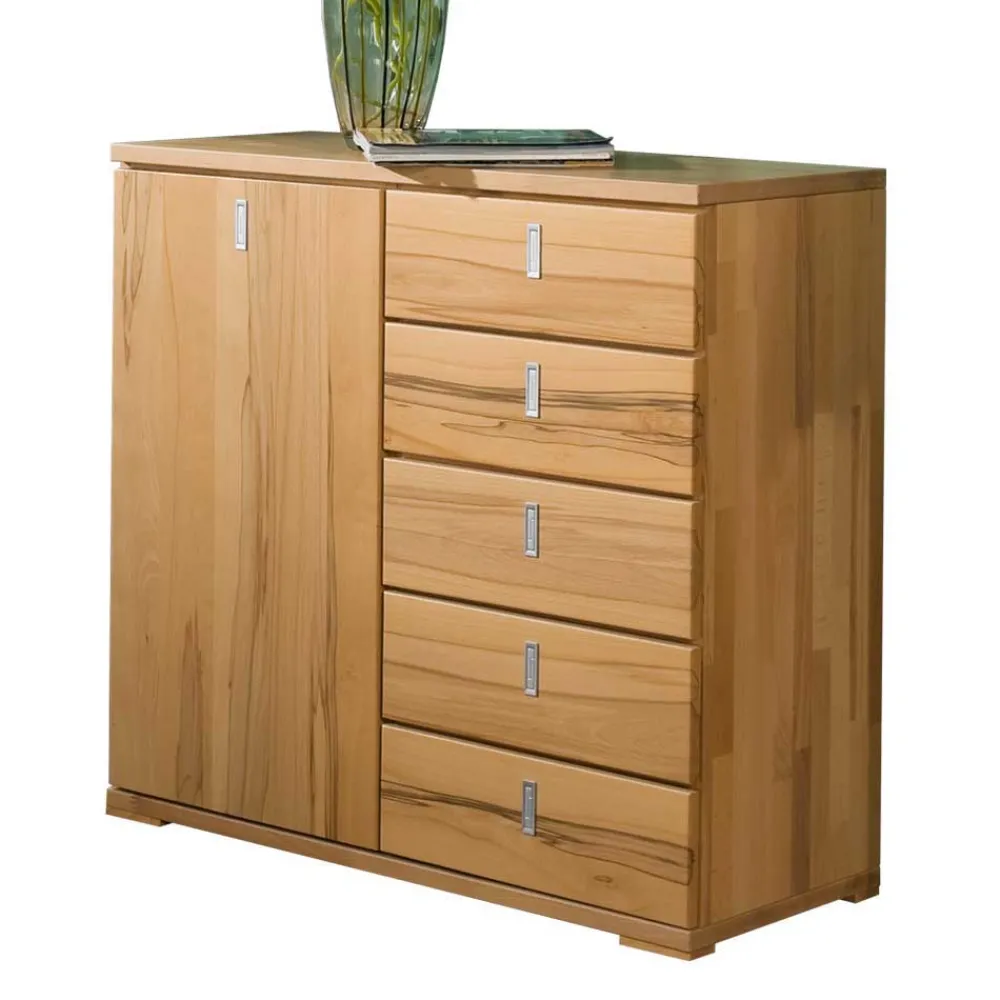 Wohnen Garderobenmöbel Set Wislama aus Kernbuche (dreiteilig)