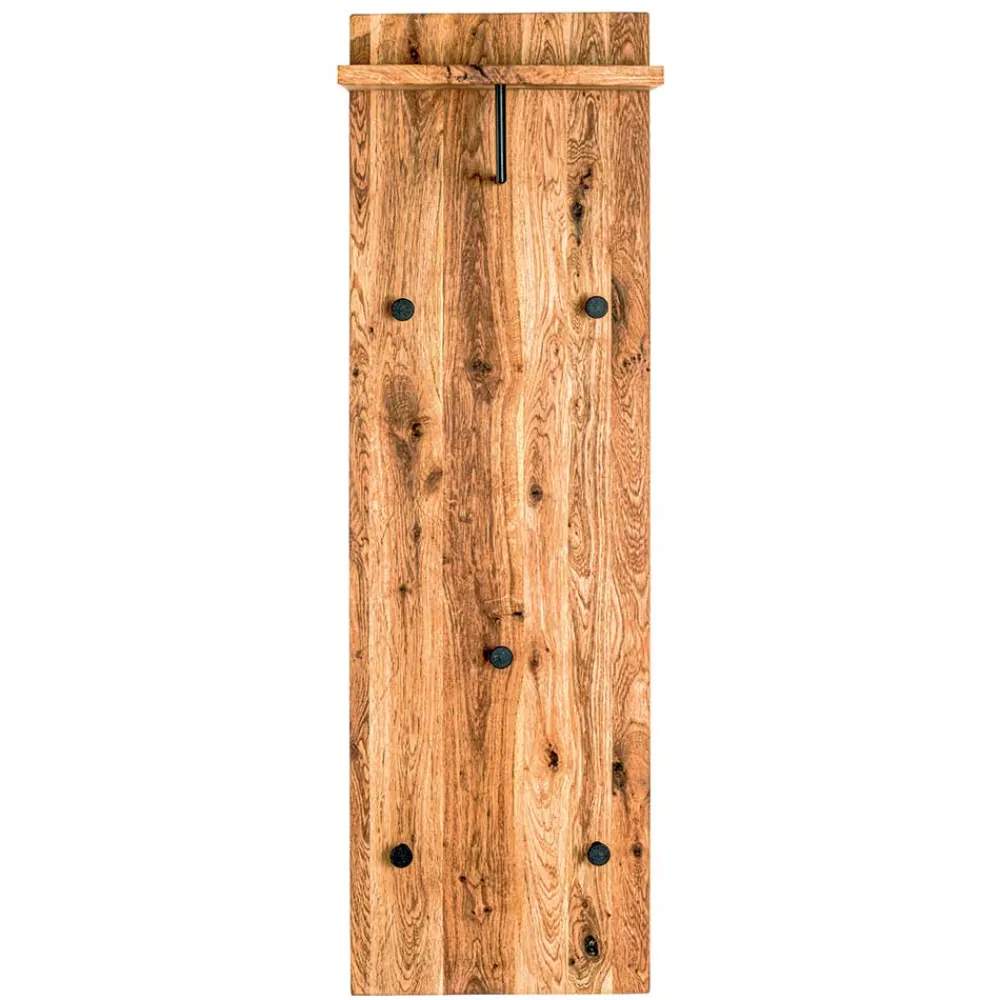 Wohnen Garderobenpaneel aus Eiche Massivholz & Metall - Vienna