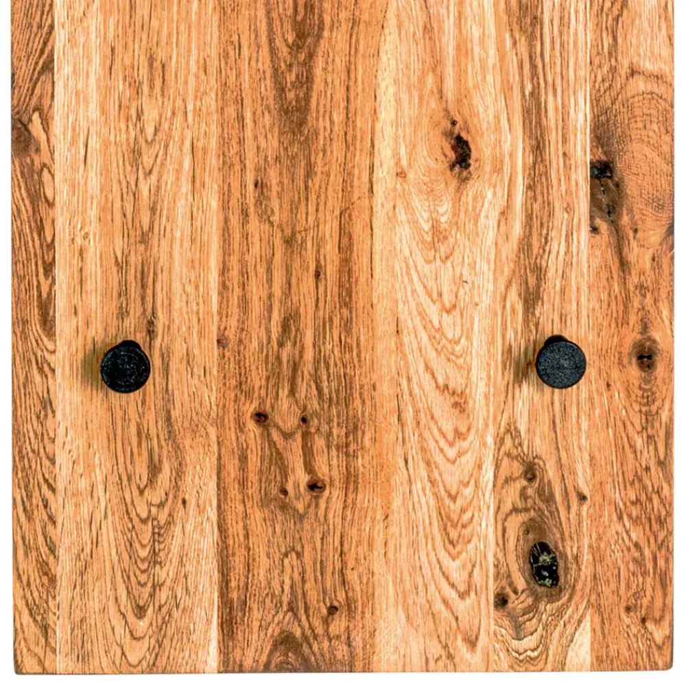 Wohnen Garderobenpaneel aus Eiche Massivholz & Metall - Vienna