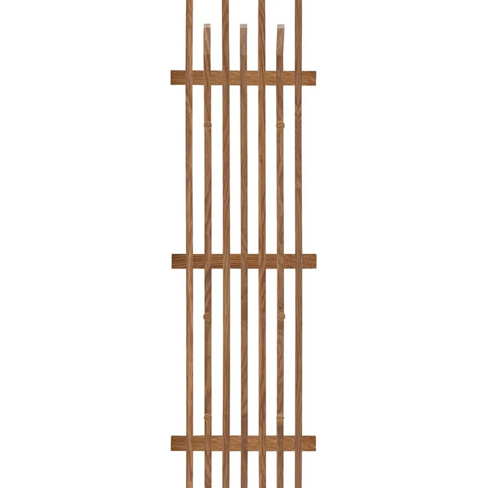 Wohnen Garderoben|Garderoben*Garderobenpaneel aus Eichenholz Leisten - Gangizo