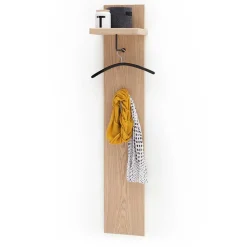 Wohnen Garderobenpaneel in Eiche Bianco - Arkadiuz