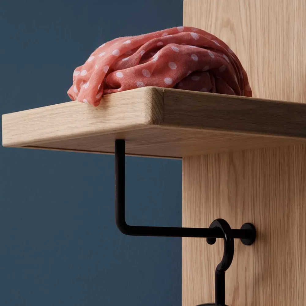 Wohnen Garderobenpaneel in Eiche Bianco - Arkadiuz