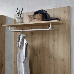 Wohnen Bürogarderoben|Garderoben*Garderobenpaneel in Wildeiche Holzoptik - Zelio