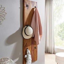 Wohnen Garderobenpaneel massiv im rustikalen Stil - Elmin