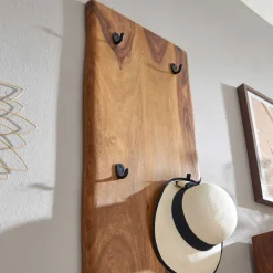 Wohnen Garderobenpaneel massiv im rustikalen Stil - Elmin