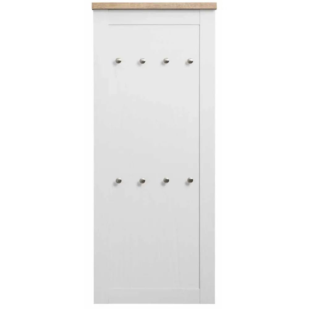 Wohnen Garderobenpaneel mit 8 Kleiderhaken - Nudion