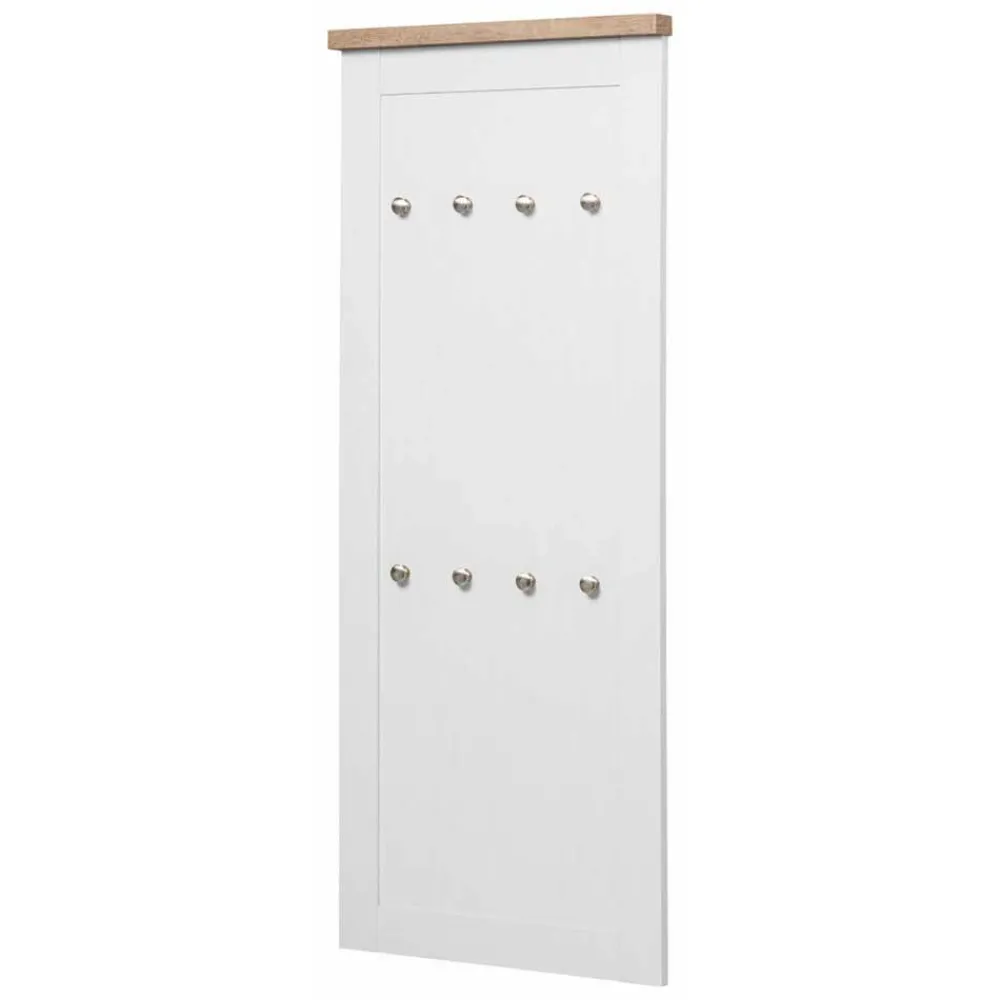 Wohnen Garderobenpaneel mit 8 Kleiderhaken - Nudion