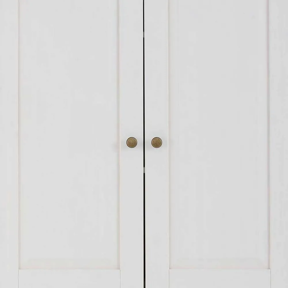 Wohnen Weiße Möbel|Naturholzmöbel*Garderobenschrank im Landhausstil zweifarbig - Axdonira