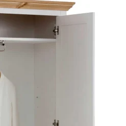 Wohnen Weiße Möbel|Naturholzmöbel*Garderobenschrank im Landhausstil zweifarbig - Axdonira