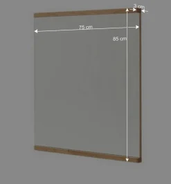 Wohnen Garderobenspiegel aus Balkeneiche Massivholz - Manaus