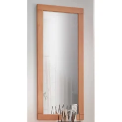 Wohnen Garderobenspiegel aus Buche Massivholz - Shimousa