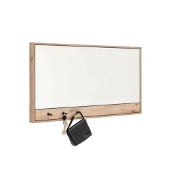 Wohnen Garderobenspiegel mit drei Schlüsselhaken - Vapposia