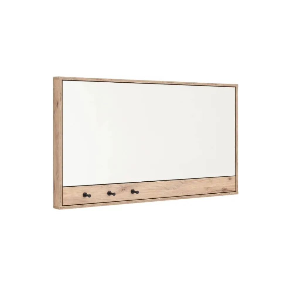 Wohnen Garderobenspiegel mit drei Schlüsselhaken - Vapposia