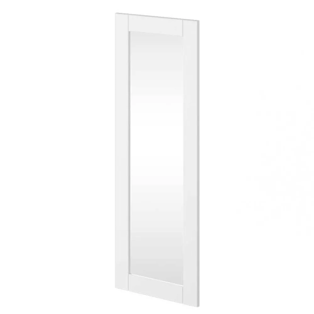 Wohnen Garderobenspiegel mit weiß lackiertem Holzrahmen - Indico