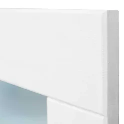 Wohnen Garderobenspiegel mit weiß lackiertem Holzrahmen - Indico