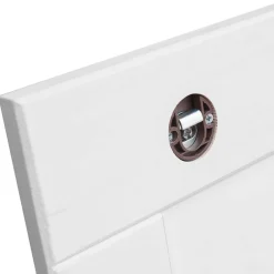 Wohnen Garderobenspiegel mit weiß lackiertem Holzrahmen - Indico