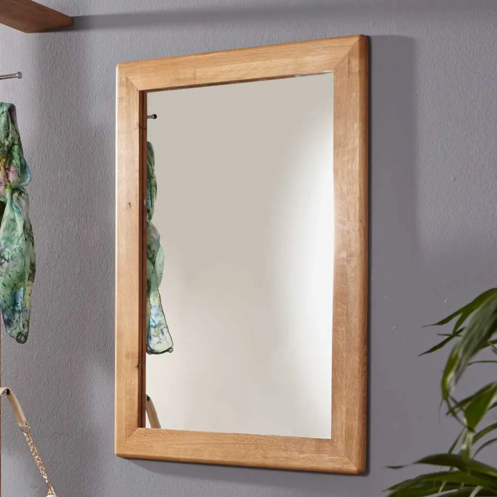 Wohnen Garderobenspiegel Uvinessa aus Wildeiche Massivholz