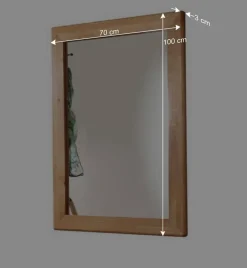 Wohnen Garderobenspiegel Uvinessa aus Wildeiche Massivholz