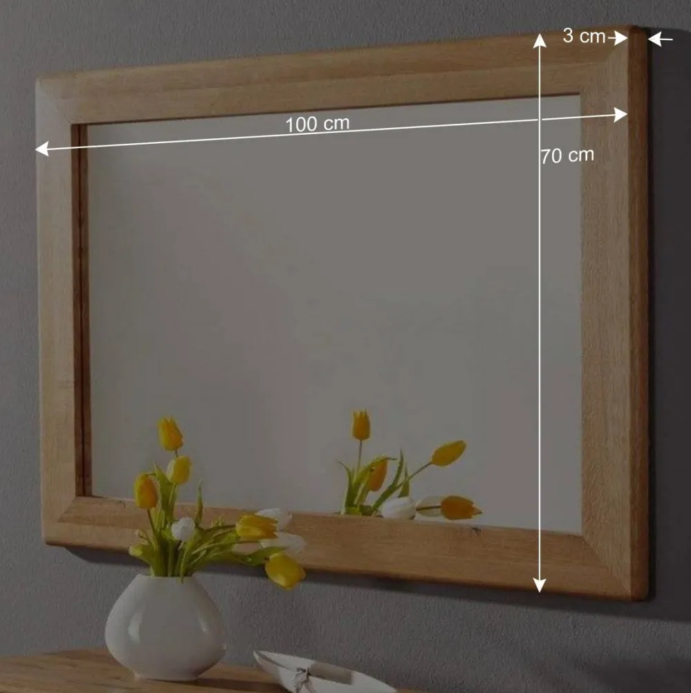 Wohnen Garderobenspiegel Uvinessa aus Wildeiche Massivholz