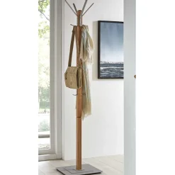 Wohnen Garderobenständer aus Eiche Massivholz - Lagaska