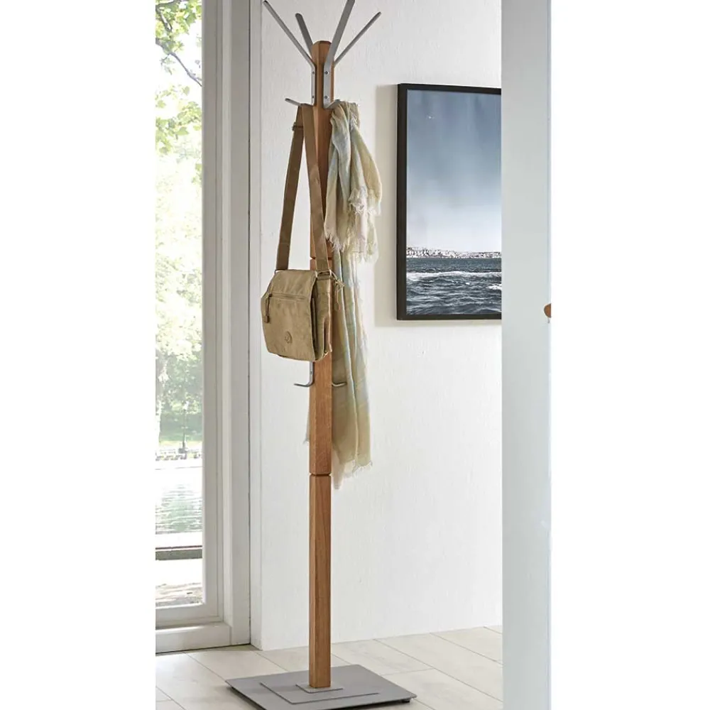 Wohnen Garderobenständer aus Eiche Massivholz - Lagaska