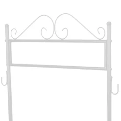 Wohnen Vintage Möbel*Garderobenständer aus Metall Adlona in Cremeweiß